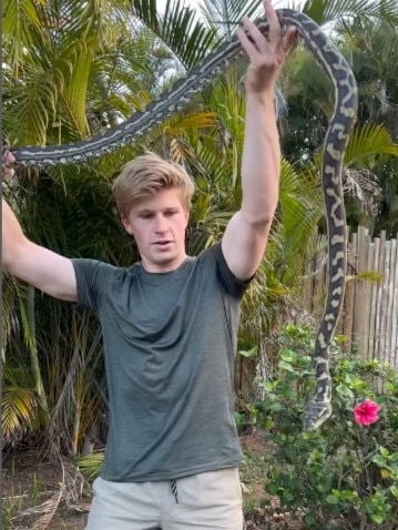 Irwin wrangles a python in a new post …