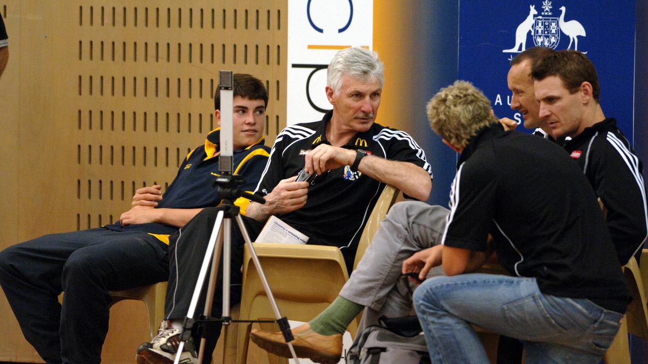 Mick Malthouse at the 2006 draft camp – and the Magpies had Selwood in mind.