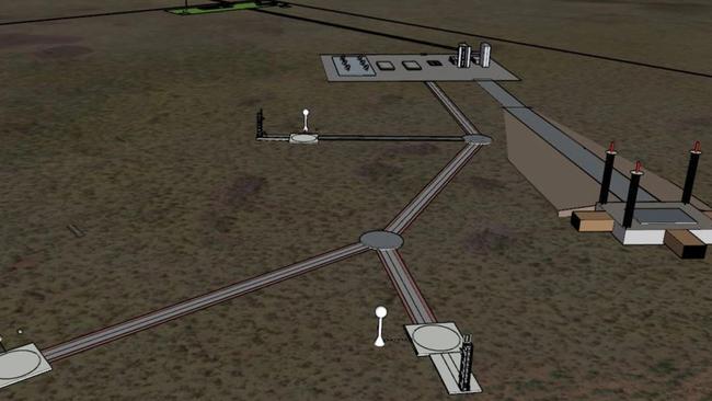 An initial concept diagram of the Weipa spaceport. Picture: Supplied