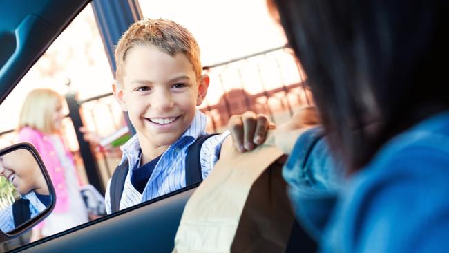 Many parents rush to deliver forgotten items — especially lunch — to their kids at school. Picture: istock