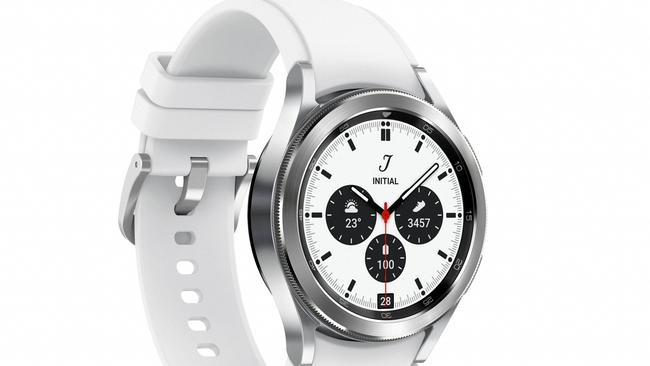 The Samsung Galaxy Watch 4 Classic features new software, new health sensors, and a rotating dial to make selections.