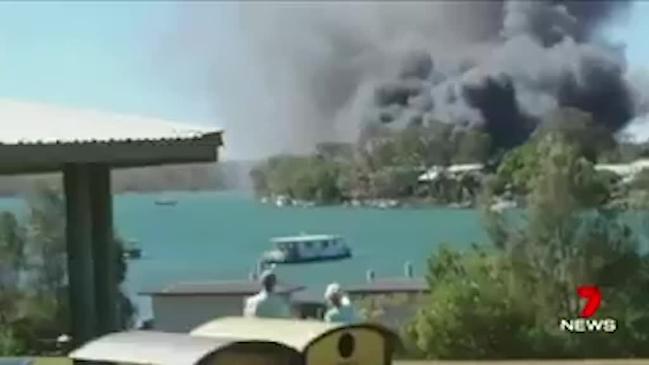 Homes destroyed in Noosa fire