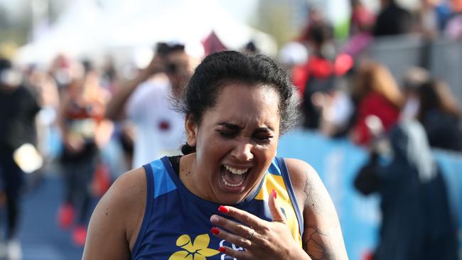 Tarhynee said people around her wondered why she was so emotional at the finish line. Photograph: Jason O'Brien