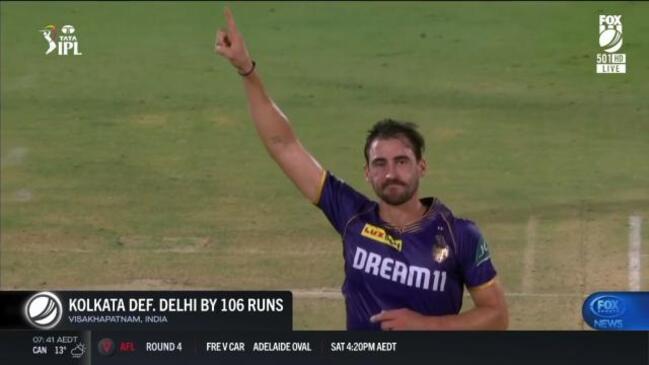 Starc finally shines as KKR register huge win