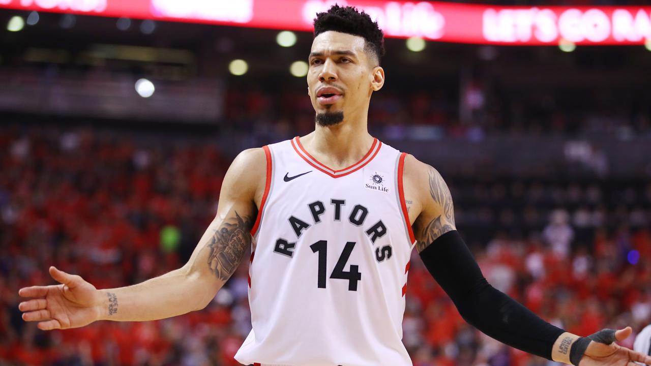Danny Green of the Toronto Raptors reacts. Picture: Gregory Shamus/Getty Images/AFP