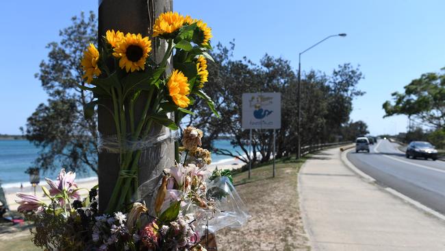 Memorial for Jesse Vilkelis-Curas, 24, who died in hospital after an altercation outside a pub at Ballina in northern New South Wales.