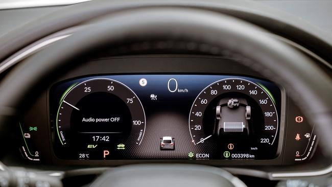 Among the interior features is a digital instrument set-up for the driver.