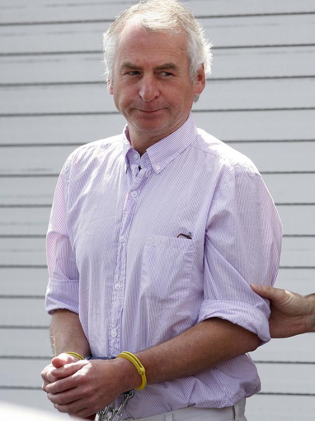 Paul Peters leaves court in Louisville, Kentucky. Picture: AP