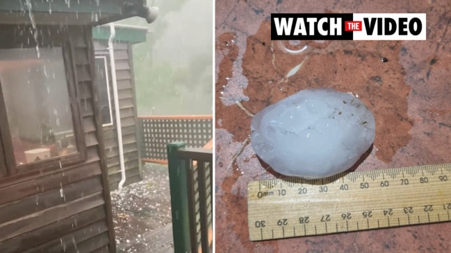 Thunderstorms bring large hail