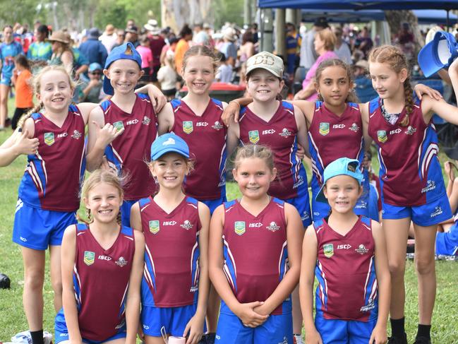 The Mackay Thunder under-10 team at the Red Rooster Junior Touch Carnival at Cyril Connell Fields, Rockhampton, on November 5, 2022.