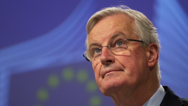 Infected: Michel Barnier. Picture: AP