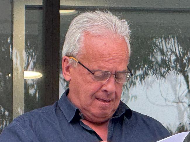 Francesco Luciano Salvadoor leaving Wollongong Local Court on November 5 2024 after pleading not guilty to negligent driving occasioning death following a crash on Flinders Street Wollongong on September 9 2024. Picture: Dylan Arvela