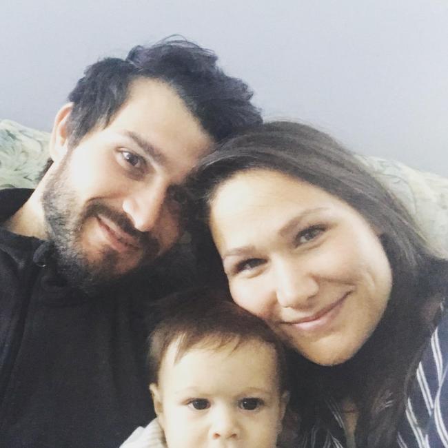 Francesco and Jelena Buonomo with their son, Sebastian.