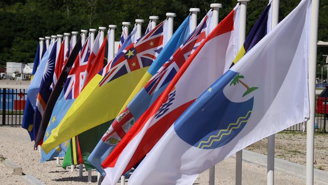 The 18-member Pacific Island Forum is made up of small island states along with Australia and New Zealand. Picture: AFP