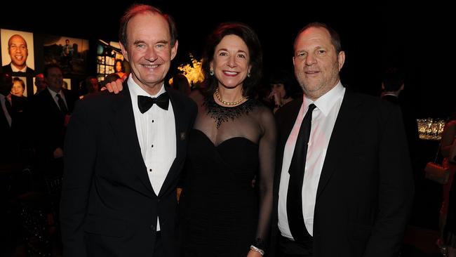 Boies and his wife Mary with Harvey Weinstein in 2011. Picture: Larry Busacca/Getty Images for Time