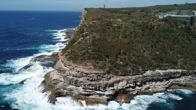 The angler fell 2.5m while climbing down Blue Fish Point at North Head.