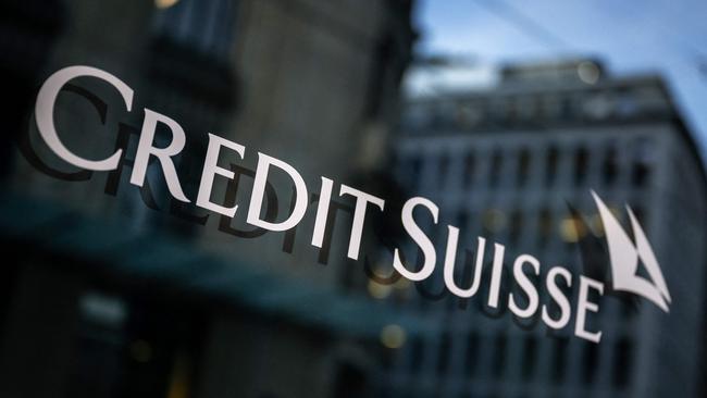 Credit Suisse’s branch building in Geneva. Picture: AFP