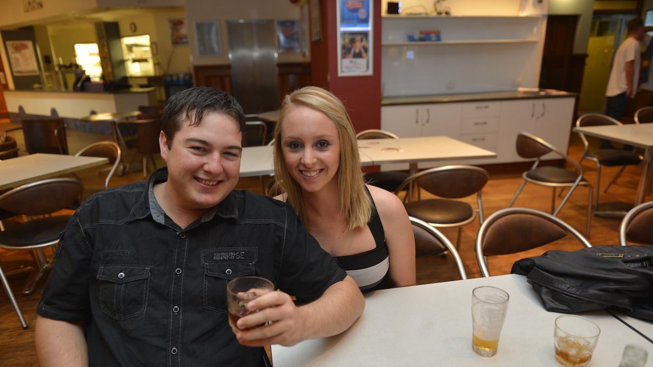 Tyler Dingle and Dannii Dorman at the Grand Hotel, Gladstone. Photo Luka Kauzlaric / The Observer