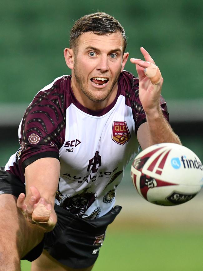 Kurt Capewell training for the 2020 Queensland State of Origin team. Picture: AAP / Darren England