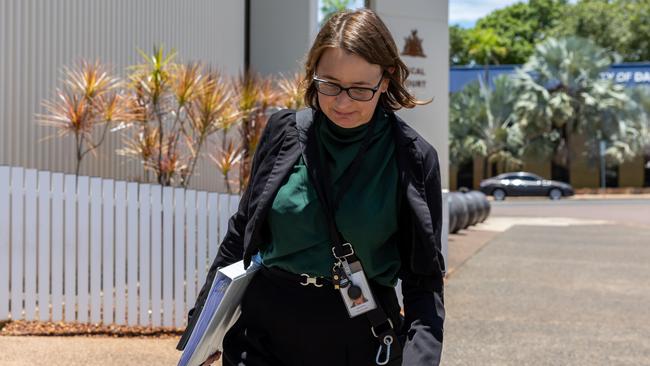 Federal Prosecutor Ingrid Ibbett leaving Darwin Local Court. Picture: Pema Tamang Pakhrin