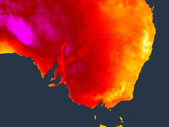 Heatwave southeast Aus Feb 22