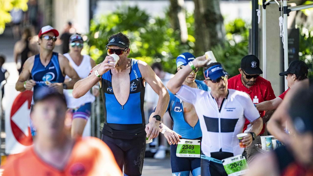 Cairns Iron Man - Triathletes compete the run leg. Picture: Brian Cassey