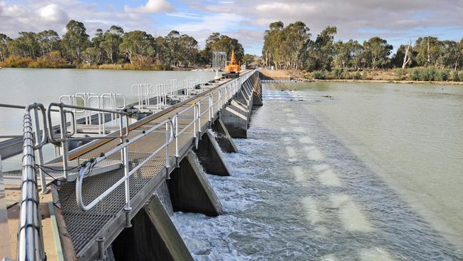 Lock One on the River Murray where the water level is at 0.8 of a metre below sea level.