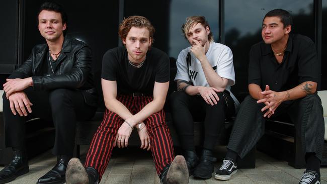 5SOS switched labels so they could dictate their creative direction. Picture: Justin Lloyd