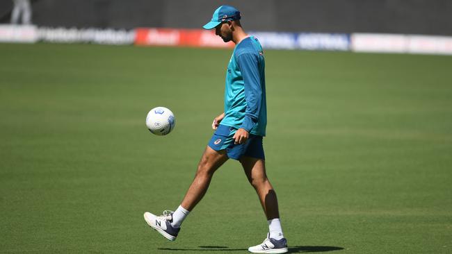 Ashton Agar may leave the Test squad. Picture: Indranil Mukherjee / AFP