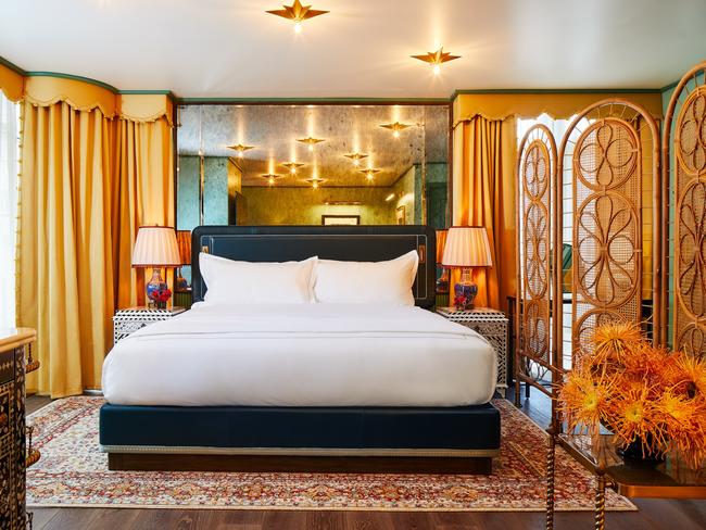 Bedroom at The Fifth Avenue Hotel.