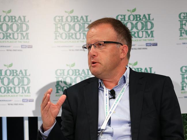 Rory Macleod, CEO, Freedom Foods talks during the Global Food Forum at Sydney's Westin Hotel sponsored by The Australian Newspaper. Picture: Adam Taylor