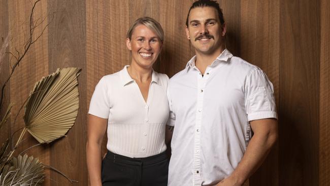 Co-owner and Executive Chef Nathan Dunnell and co-owner Freja Dunnell – Elska Restaurant, New Farm, Brisbane. Picture: Jeff Camden