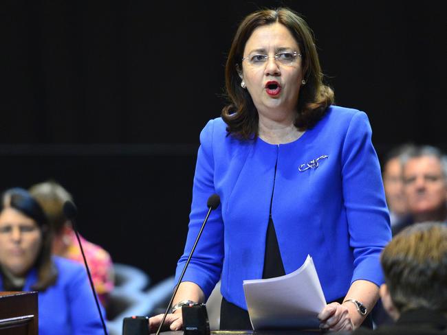 Premier Annastacia Palaszczuk at country Parliament in Townsville this week. Picture: Matt Taylor