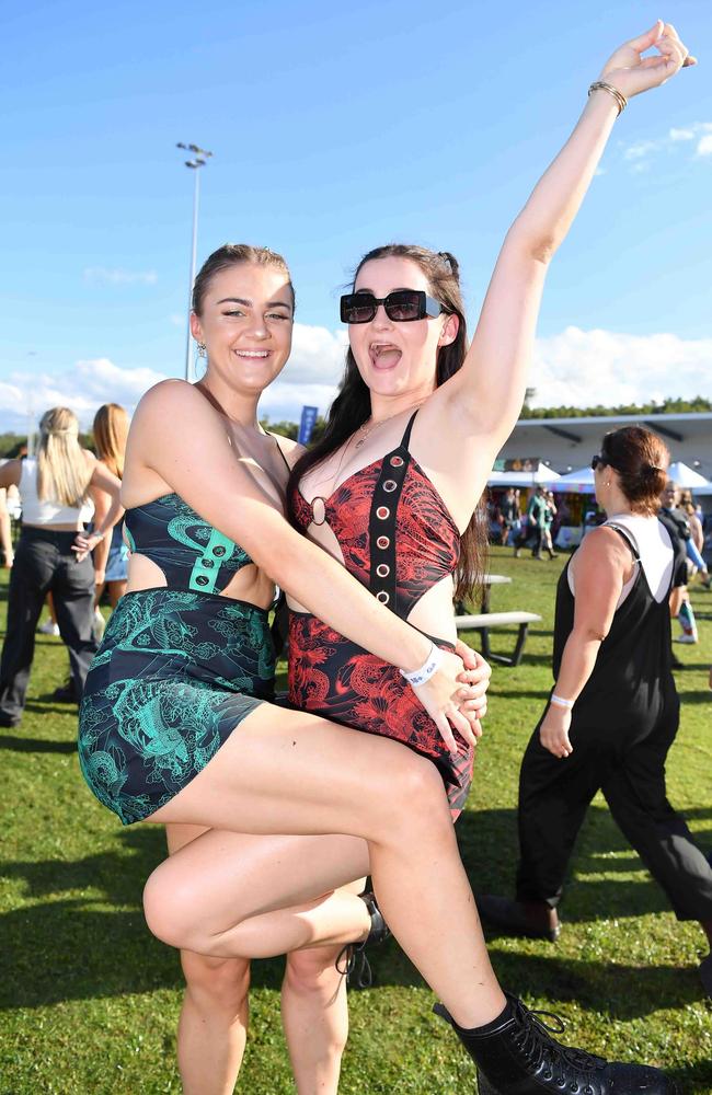 Catherine Mackenzie and Amy Walton at Groovin the Moo, Sunshine Coast 2023. Picture: Patrick Woods.