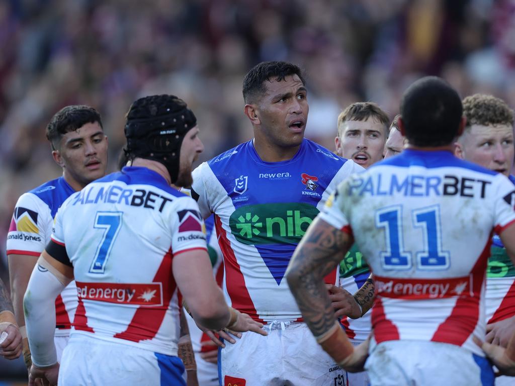 He’s contracted until 2026 but will Daniel Saifiti still be at Newcastle in 2025? Picture: Getty Images