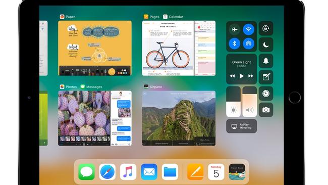 iOS 11 will bring a swag of new productivity features to the iPad but you will have to wait for now. Picture: Supplied.