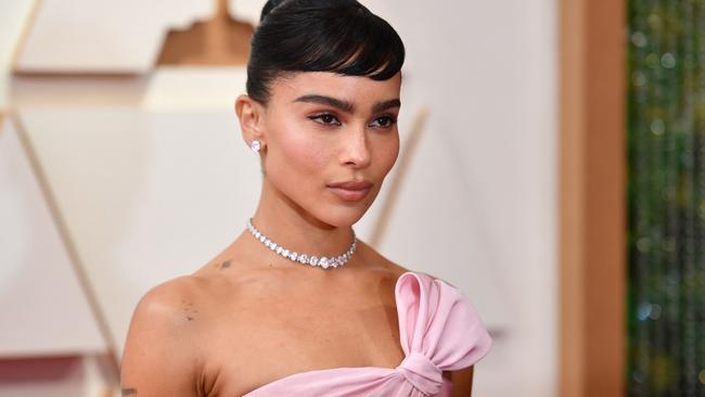 One minute Zoe Kravitz was on top as part of the new Batman movie; now she’s virtually a pedophile. Picture: AFP