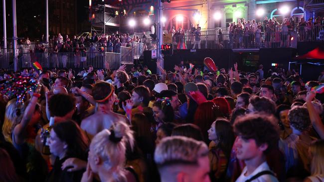 Oxford street reached full capacity very quickly for the parade. Picture: Matrix Pictures