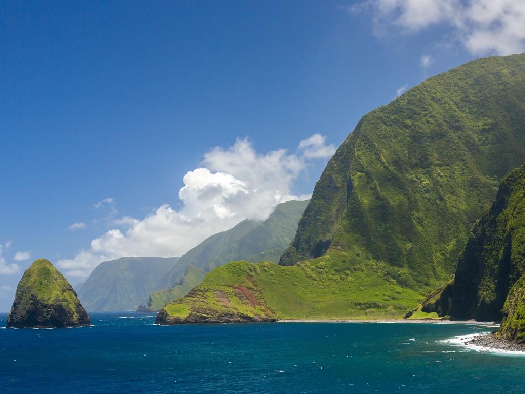 The world’s tallest sea cliffs can be found on quiet Molokai.