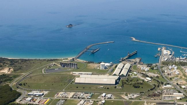 Aerial view of the Mackay Bulk Sugar Terminal. Picture: Sugar Terminal Limited