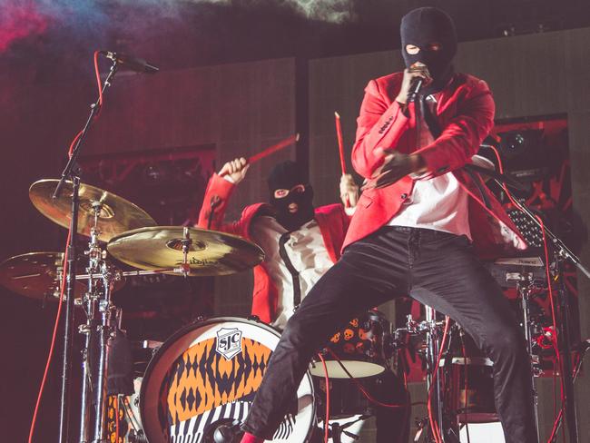 Twenty One Pilots perform at Madison Square Garden in New York City. For National Hit only.