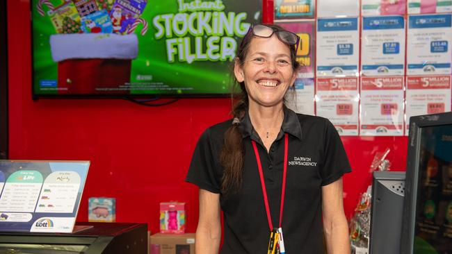 Tracey Wedel of the Smith Street Newsagency has been serving at the store for 29 years. Picture: Pema Tamang Pakhrin