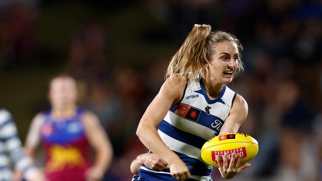 Amy McDonald in action. Picture: Michael Willson/AFL Photos via Getty Images