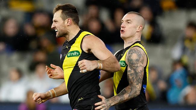 Toby Nankervis (left) the Richmond sole captain. Picture Images