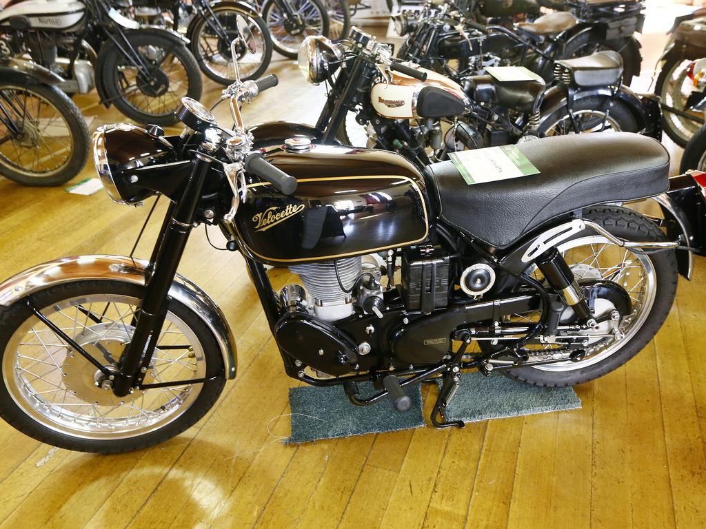 The Richmond Town Hall is hosting a Classic Motorcycle Show this week which features a Vincent Lightning motorcycle, owned by Peter Bender. Picture: MATT THOMPSON