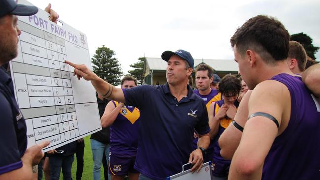 Port Fairy coach Dustin McCorkell. Picture: Martina Murrihy