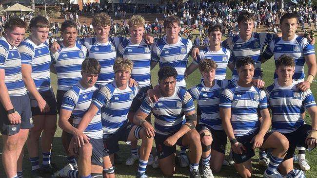 The 2023 Nudgee premiership winning team.