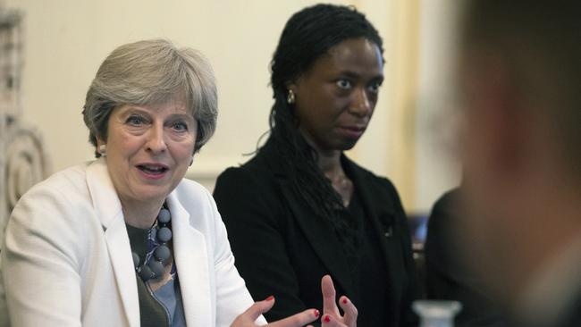 Britain's Prime Minister Theresa May refuses to say whether she’d vote for Brexit if the referendum was held again. Picture: Daniel Leal-Olivas/Pool Photo via AP