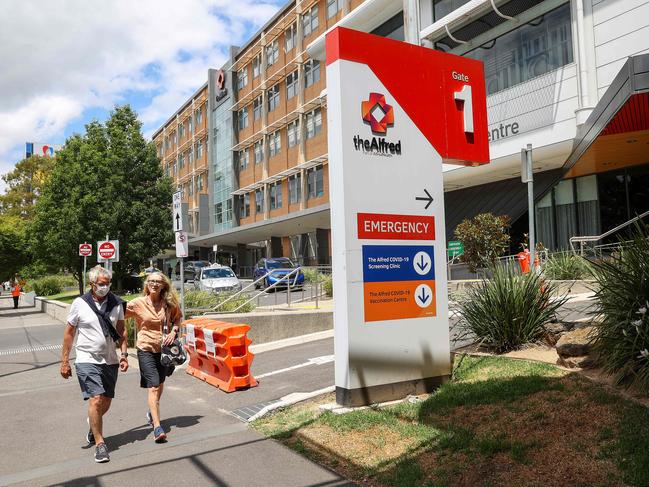 The Alfred Hospital is the state’s major trauma hospital. Picture: Ian Currie