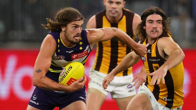 Luke Jackson showed why he was such a prized recruit for Fremantle. Picture: Paul Kane/Getty Images